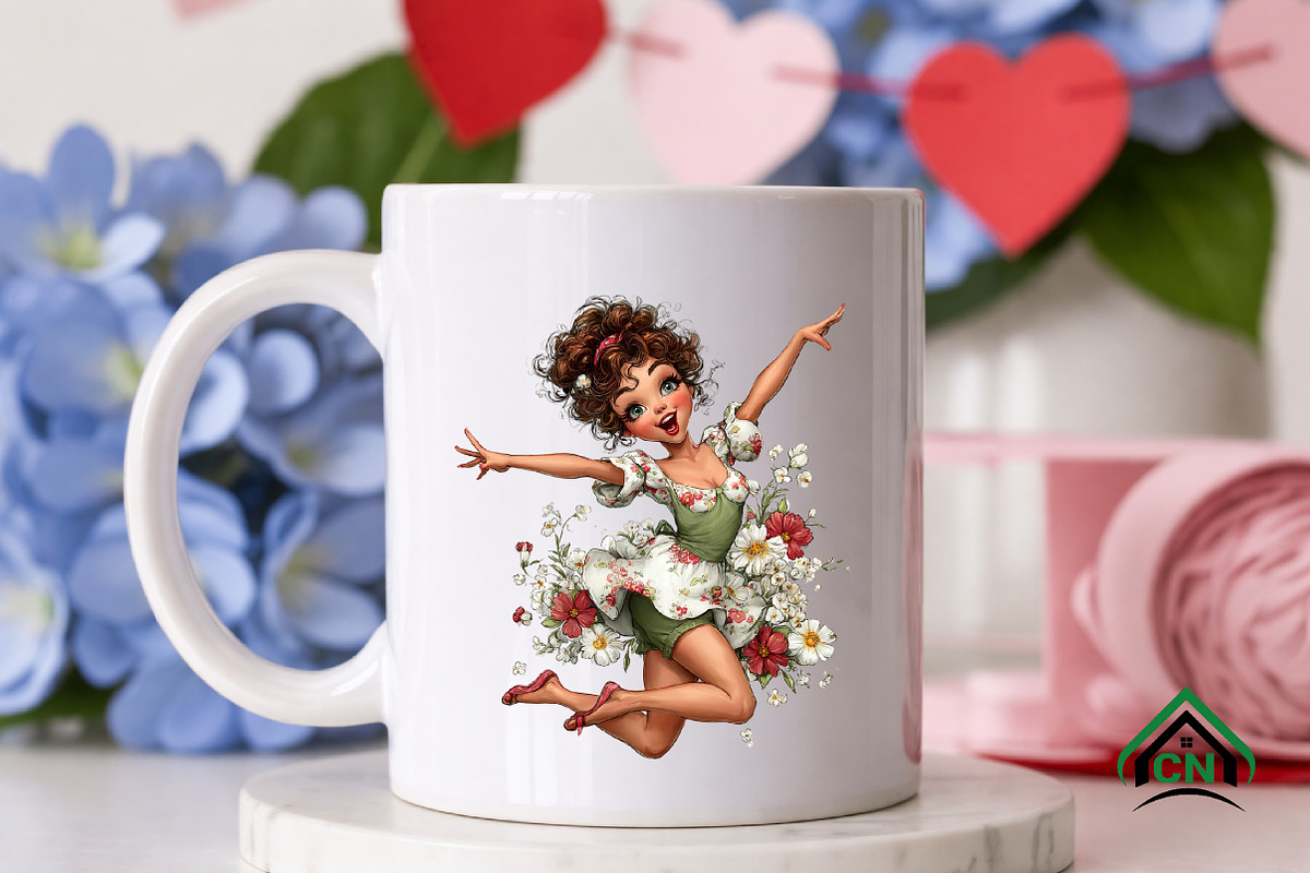 Whimsical Summer Girl Clipart, an Illustration by Craft Nest (Photo 9 of 12)