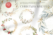 CRANBERRY CHRISTMAS watercolor set, a Decorative Illustration by Yuliia Lashevska (Thumbnail 6 of 13)