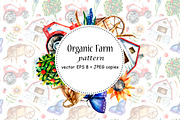 Watercolor Organic Farm, a Food Illustration by Vikeriya (Thumbnail 7 of 7)