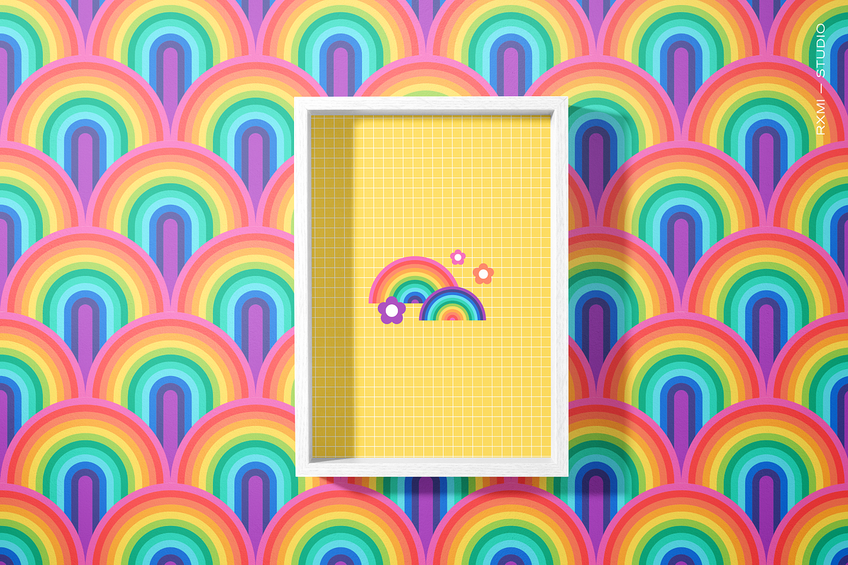 Rainbows & Smiles Pattern Collection, a Pattern Graphic by Rxmi Studio (Photo 10 of 10)