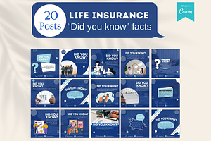 220 Life Insurance Canva Templates