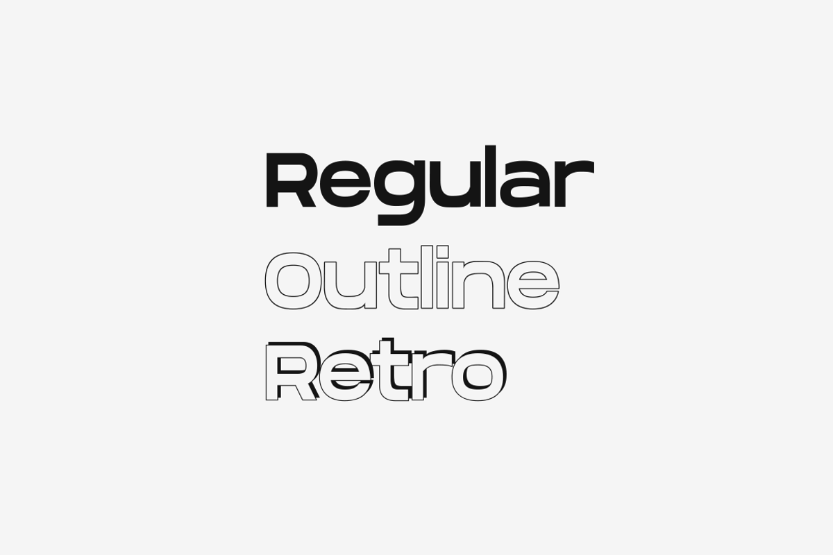 EGO - Unique Display Typeface preview 5
