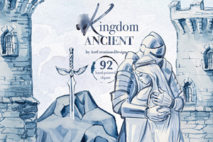 Hand Painted Ancient Kingdom Clipart