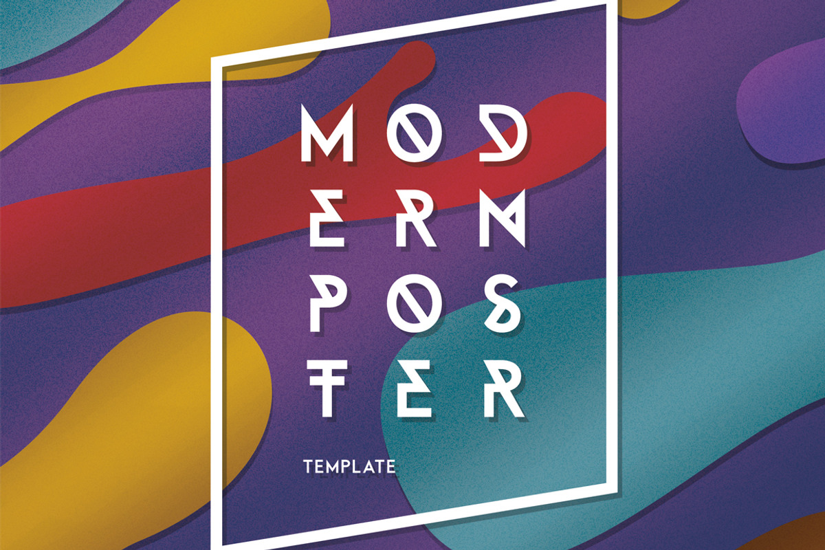 Modern Poster Template, a Graphic by FonDrakes (Photo 1 of 5)