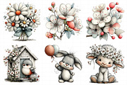 Whimsical Spring Clipart PNG, an Illustration by Daily.Designs (Thumbnail 6 of 8)