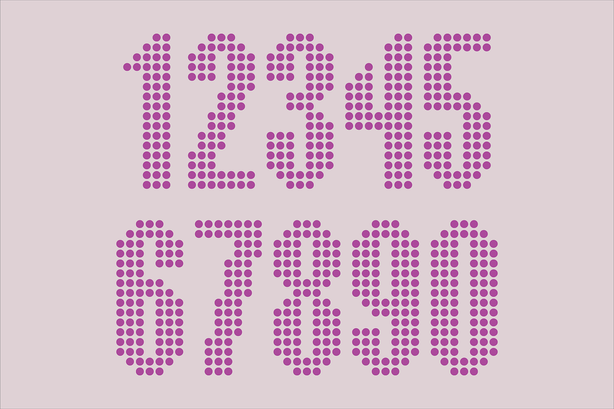 Display Dots Five Font, a Font by GG Design (Photo 5 of 6)