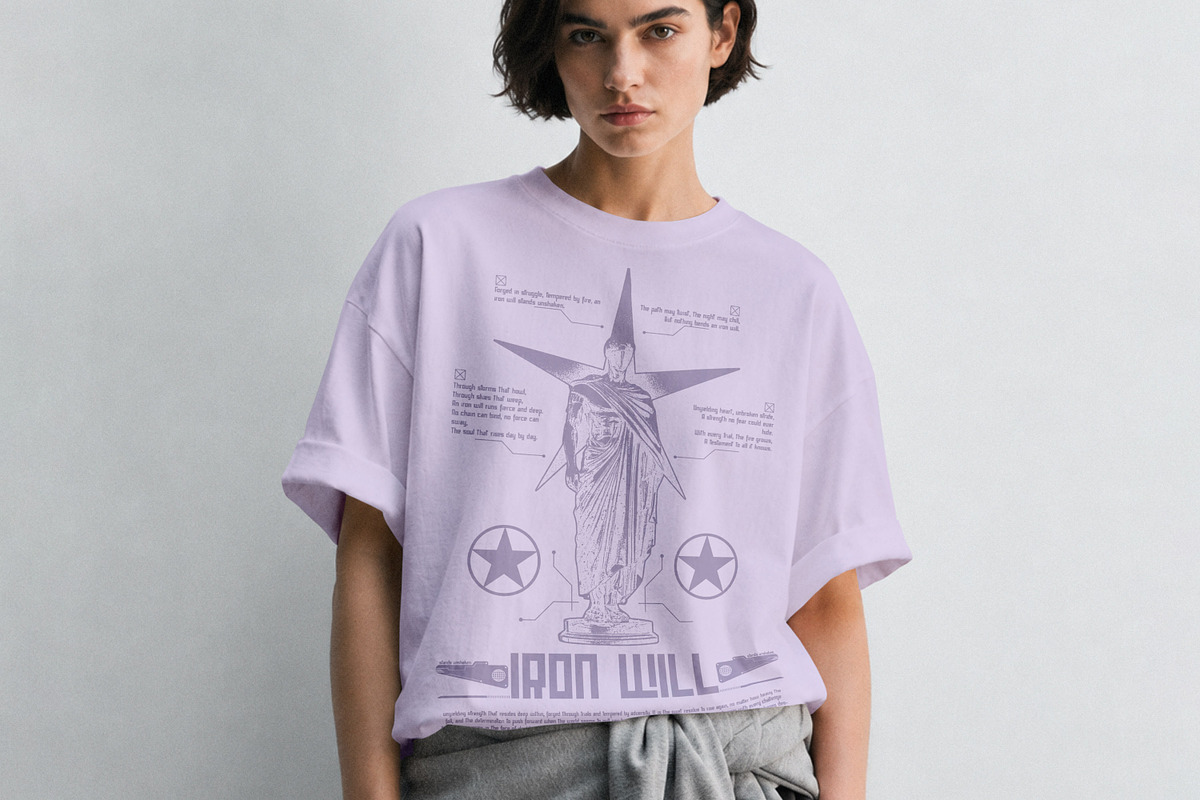 T-Shirt Mockup PSD - Female Model, a Shirt Mockup by Rymden_Fl (Photo 4 of 7)
