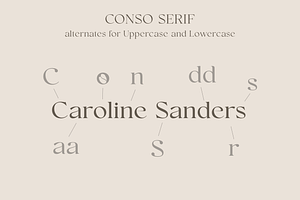 Conso Serif Font Family