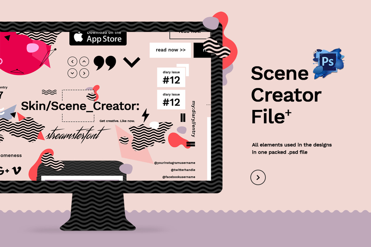 SKIN Trendy Social Media Design, a Social Media Template by NordWood (Photo 5 of 5)