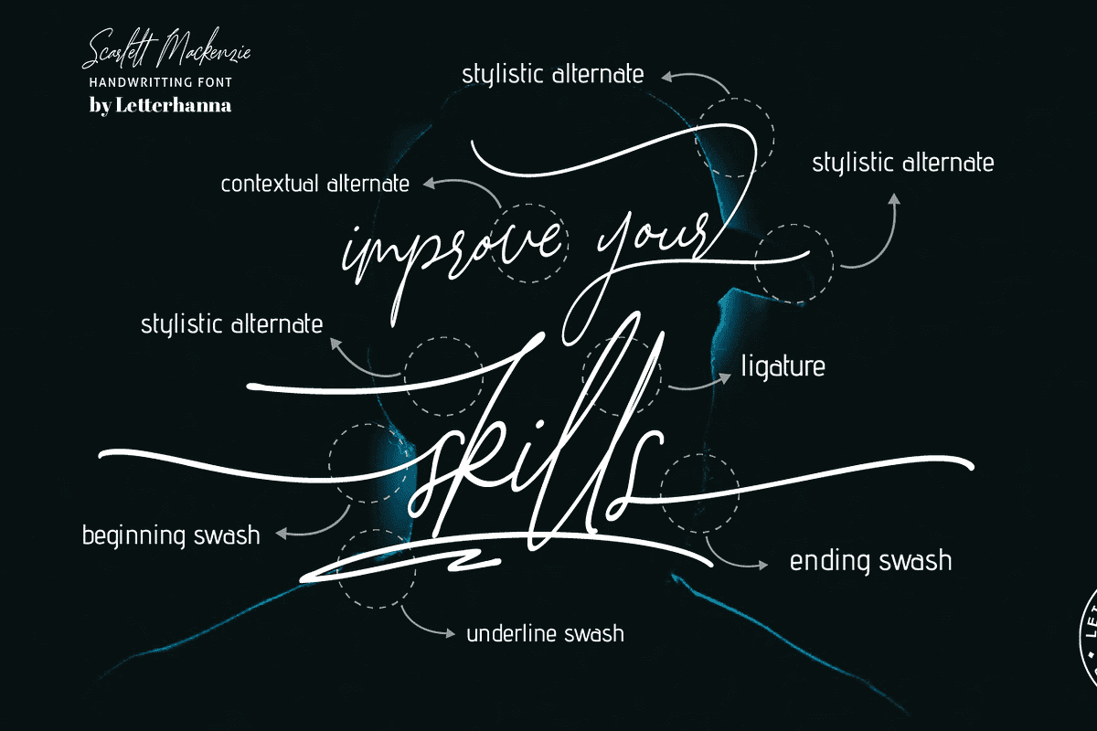 Scarlett Mackenzie Handwriting Font, a Handwritten Font by Letterhanna Studio (Photo 5 of 20)