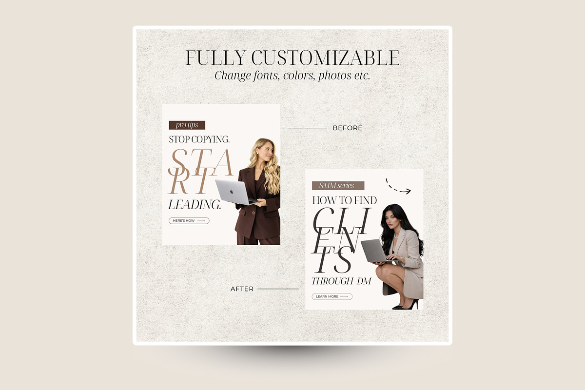 Coaching Instagram Templates Brown, a Social Media Template by SwitzerShop (Photo 6 of 8)