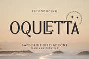 Oquletta Sans Display Font, a Serif Font by Maulana Creative (Thumbnail 1 of 8)