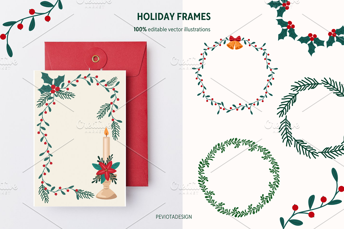Christmas & New Year collection, a Seasonal Illustration by Peviotadesign (Photo 3 of 13)