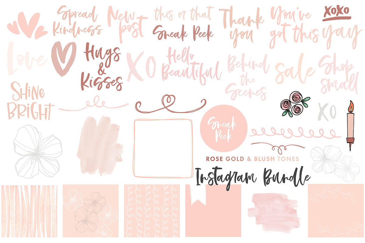 Canva Template Blush Bundle, a Social Media Template by Nancy Ingersoll (Photo 2 of 8)