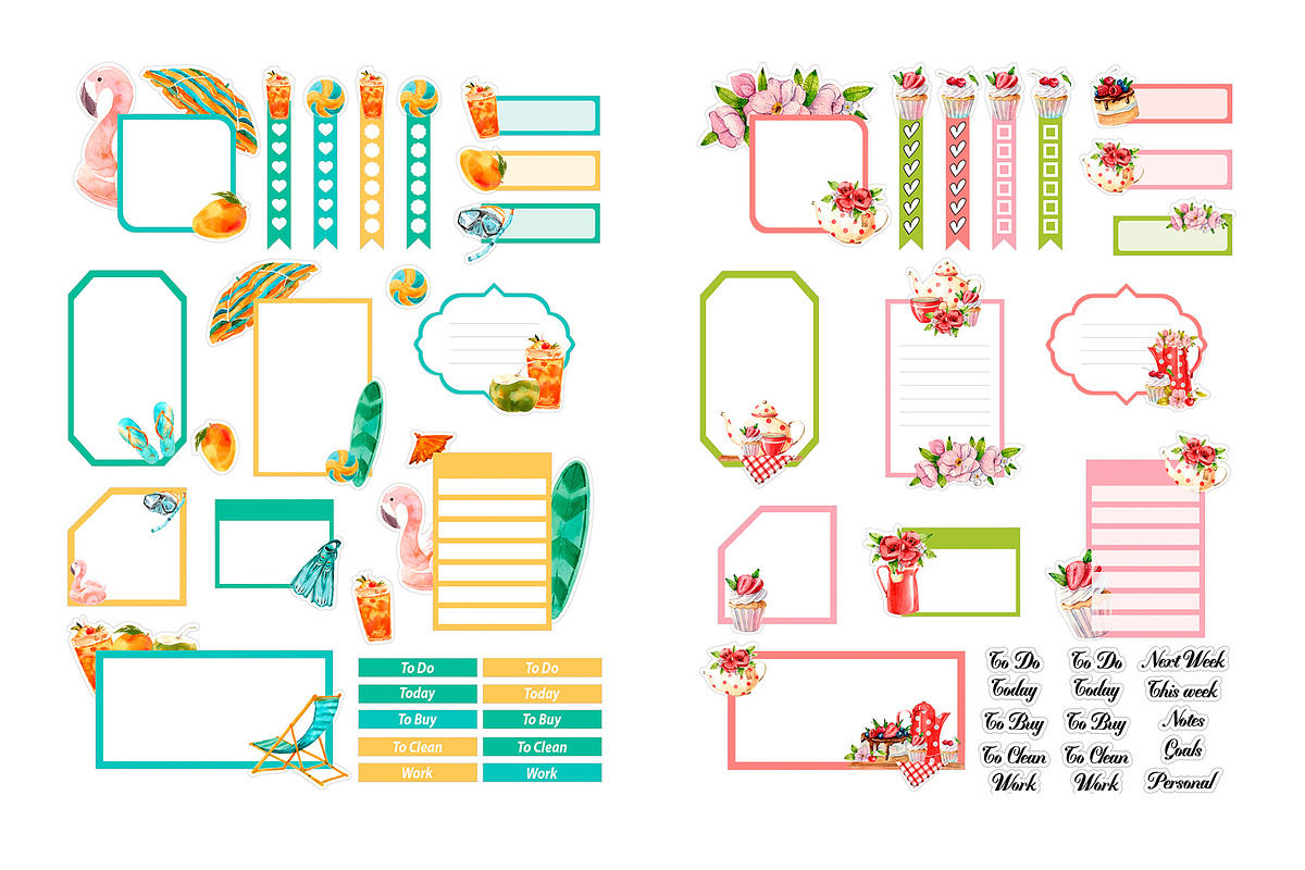 Printable Journal Sticker Collection, a Design Template by DigitalDesignAI (Photo 4 of 13)
