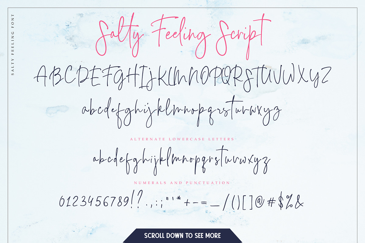 Salty Feeling font duo, a Handwritten Font by SiDesign (Photo 11 of 15)