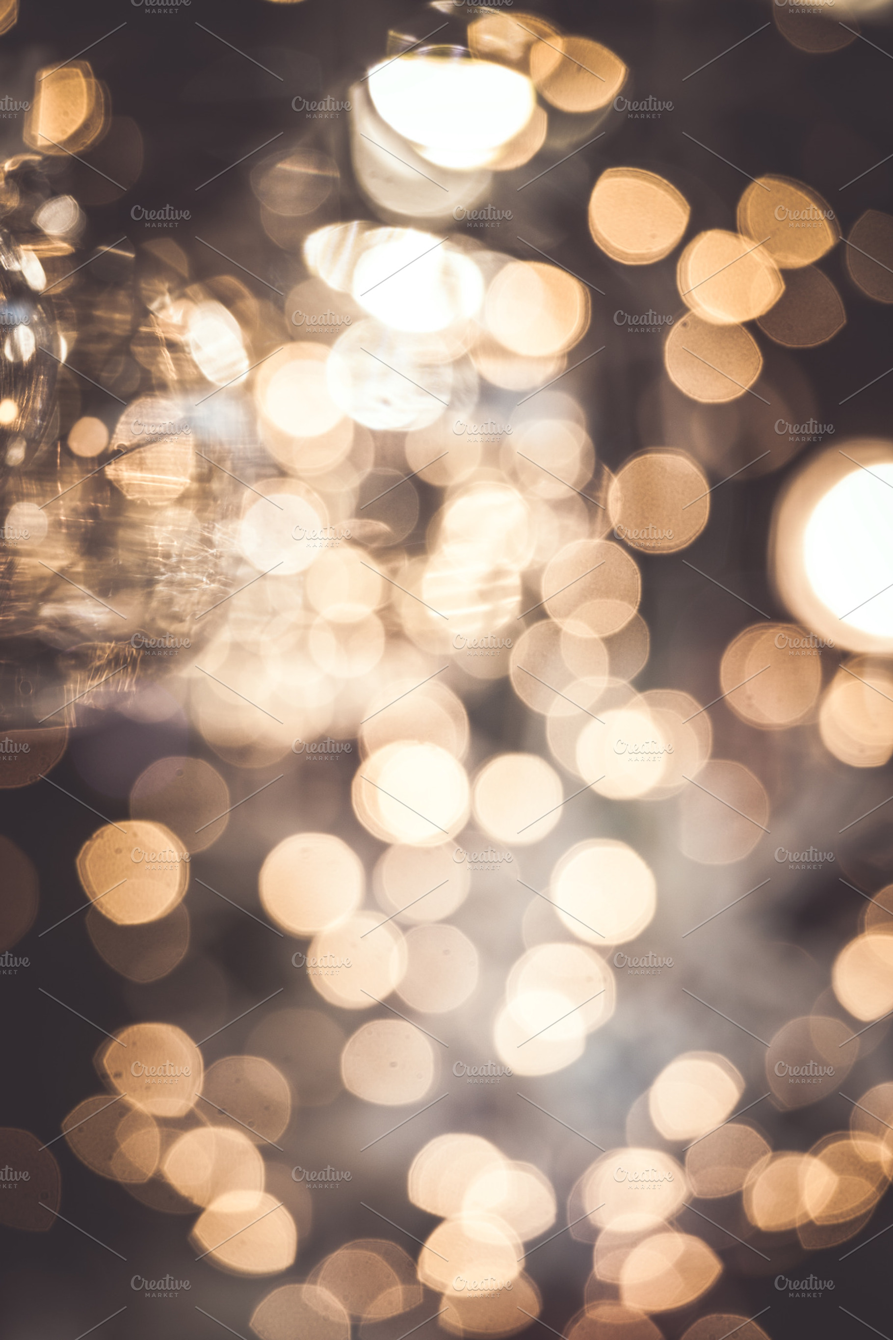 Christmas bokeh background stock photo containing defocused and optica, a Holiday Photo by Dolce Vita