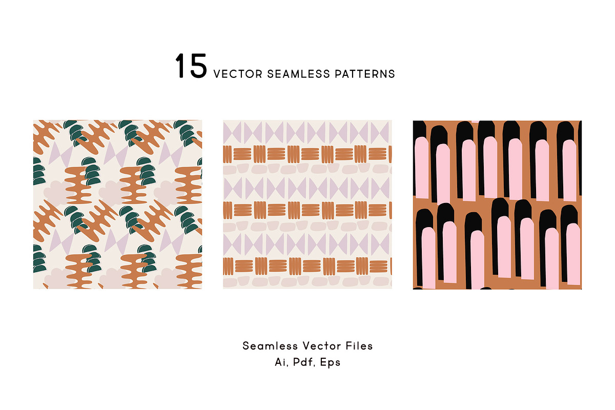 Retro Pattern Set, a Pattern Graphic by All This Concept (Photo 6 of 10)