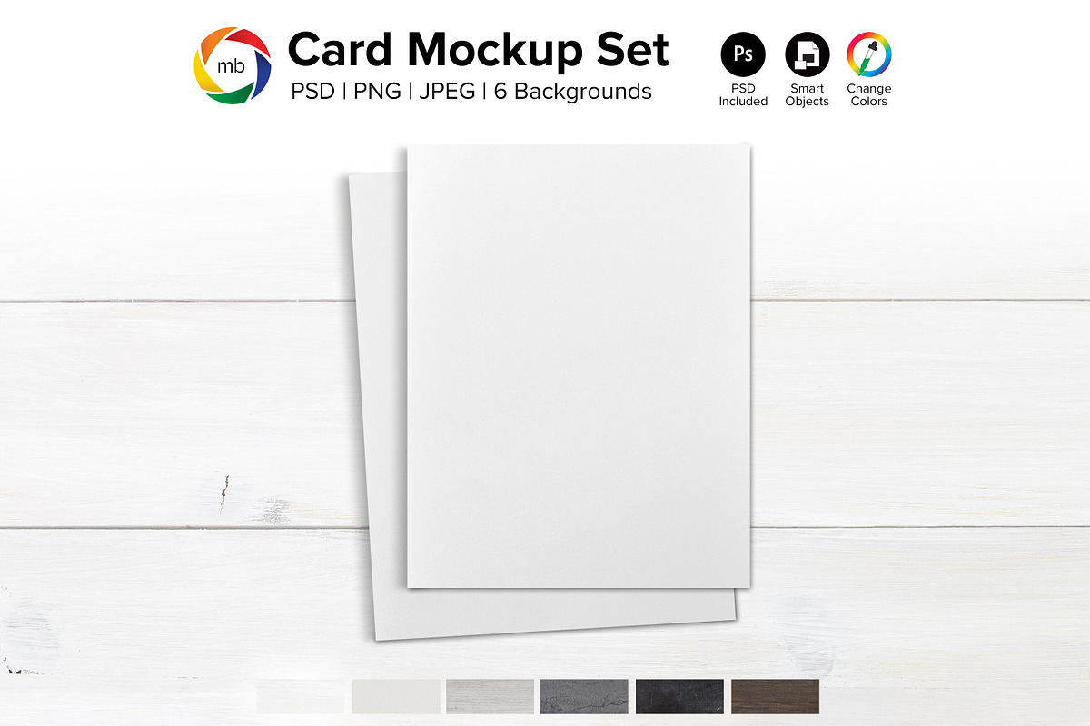 A2 Greeting Card Mockup Set - PSD, a Product Mockup by MelissaBMockups (Photo 1 of 12)