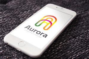 Letter A - Aurora Multiply Color