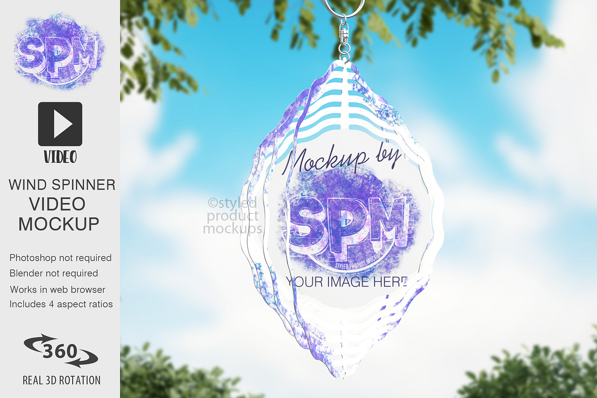 Wind Spinner Video Mockup, a Household Mockup by StyledProductMockups (Photo 1 of 7)