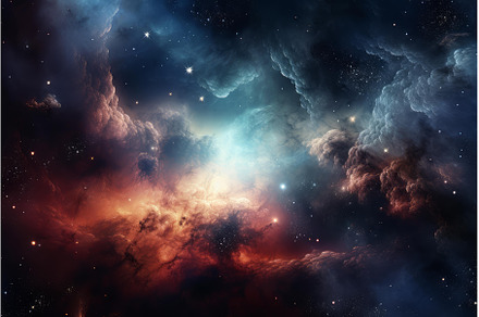 Enigmatic Space nebula. Generate Ai, a Nature Photo by Ylivdesign