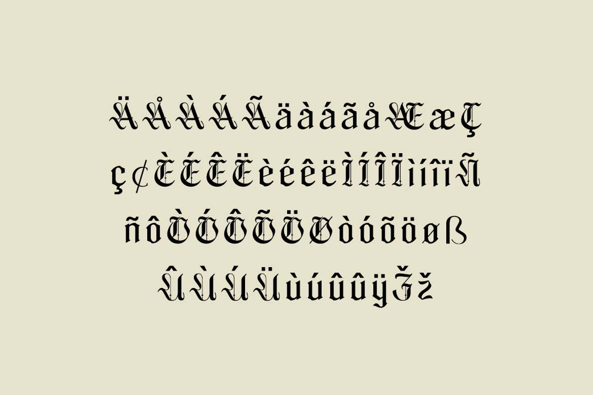 Blackthorne Blackletter Font, a Blackletter Font by UICreative (Photo 4 of 13)