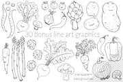 Happy Watercolor Vegetables, a Food Illustration by AmberLenaEngle (Thumbnail 5 of 5)