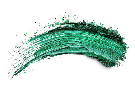 Green paint watercolor stripes brush, an Abstract Photo by Pixeness