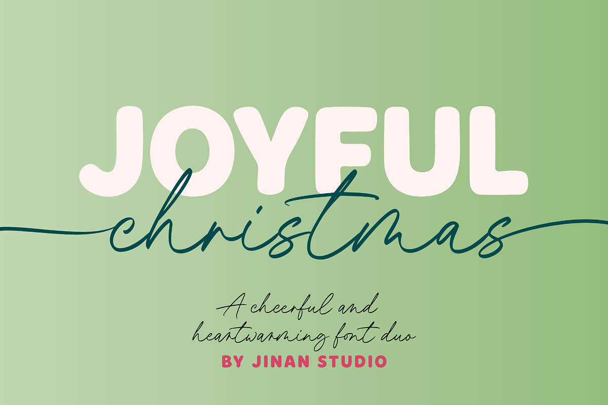 Joyful Christmas - A Font Duo, a Handwritten Font by Ainun Jinan (Photo 1 of 11)