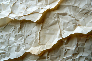 Aged crumpled paper texture with wrinkles stains and vintage dis, a Food & Drink Photo by José Manuel Gelpi
