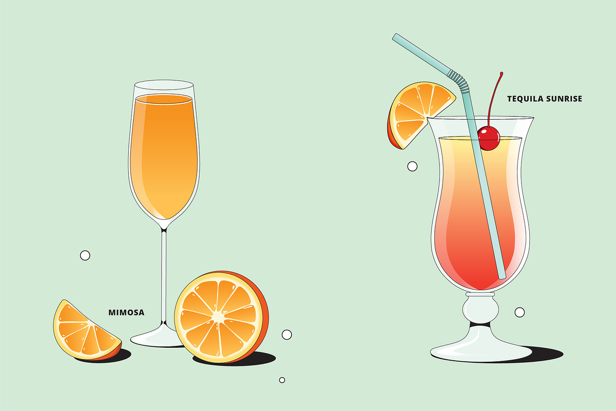 Cocktail Vector Illustrations, a Food Illustration by TheFoodAtlas (Photo 4 of 10)
