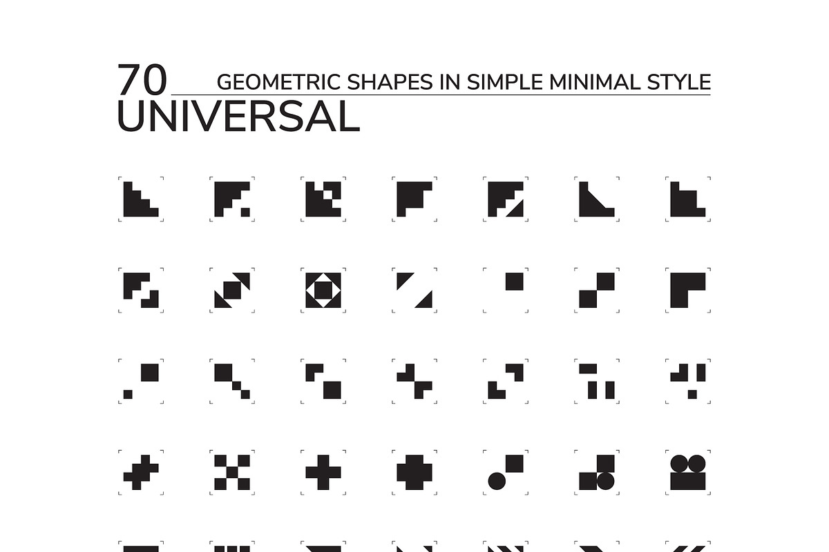 20 GEOMETRIC POSTERS & 70 SHAPES, a Pattern Graphic by Vanzyst (Photo 4 of 7)