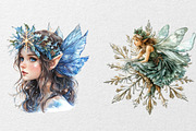 Fantasy Christmas Fairy Clipart, an Illustration by DreamCafeArt (Thumbnail 6 of 7)