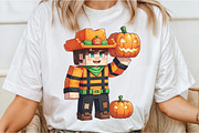 Minecraft Boy Dabbing Halloween PNG1, an Illustration by DreamCafeArt (Thumbnail 2 of 7)