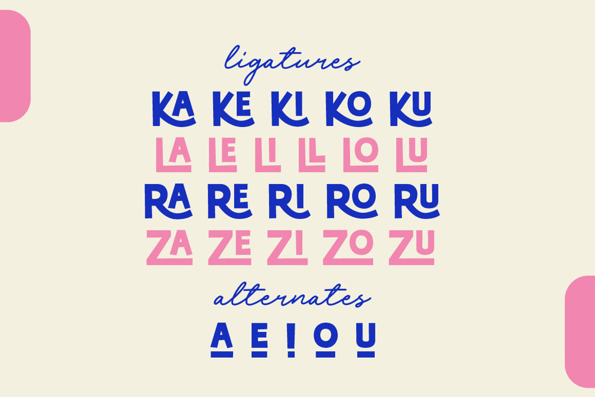 Clariza Sparks//Fun Display Font Duo, a Sans Serif Font by Typebae (Photo 3 of 10)