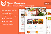 Cafe and Restaurant PSD Template, a Websites & App Template by WebbyTemplates (Thumbnail 1 of 7)