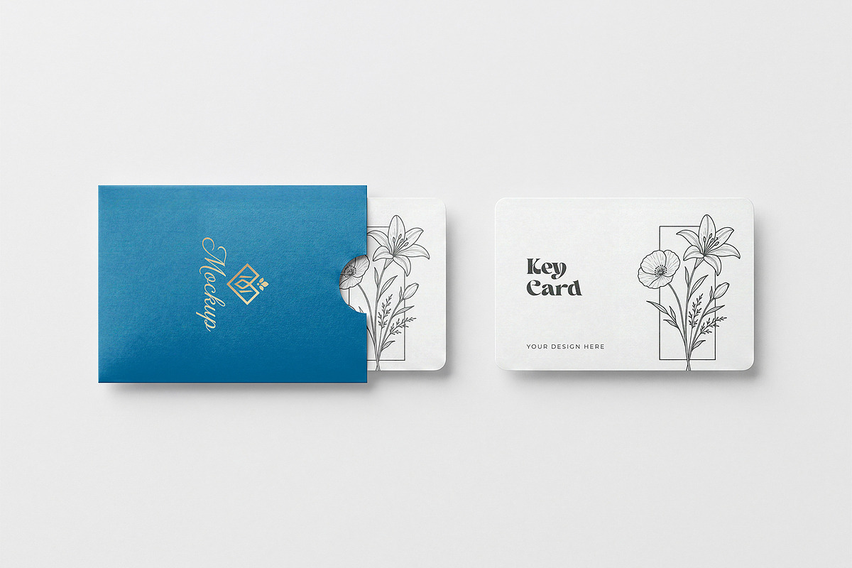 Key Card Mockup Collection, an Advertising Mockup by graphypix (Photo 14 of 14)