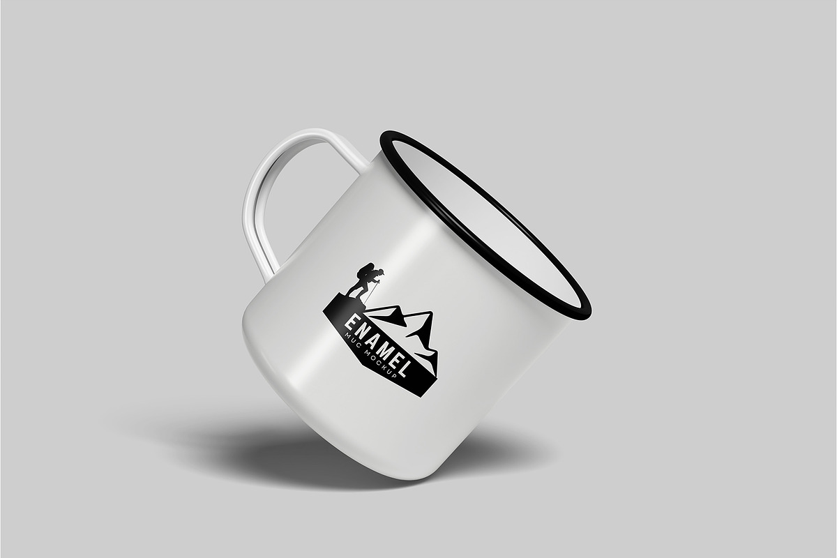 Enamel Mug Mockup, a Cups & Container Mockup by Graphiculon (Photo 6 of 11)