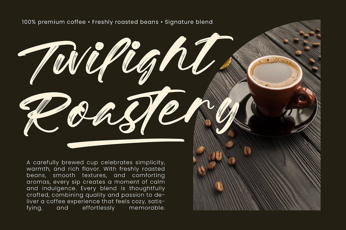 Editonials Modern Signature Brush, a Script Font by operatype.co (Photo 7 of 8)