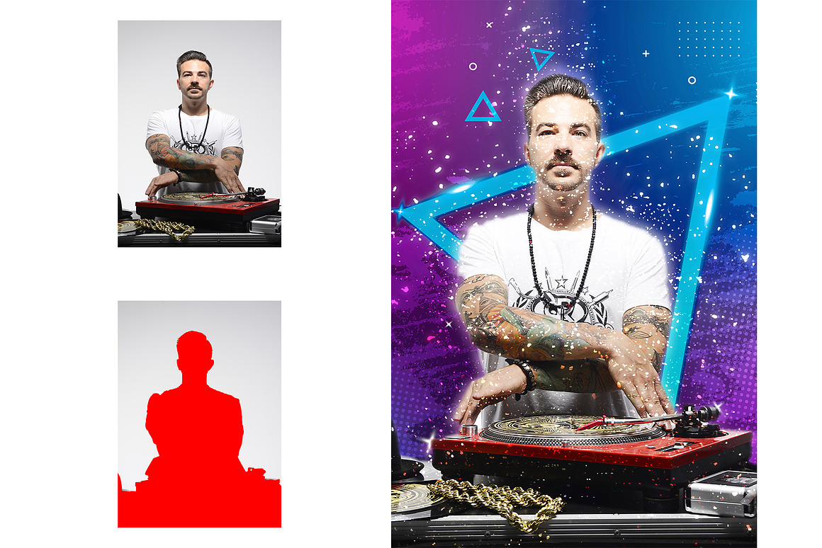 Party Poster Photoshop Action, an Action Add-On by Design Forest (Photo 4 of 6)