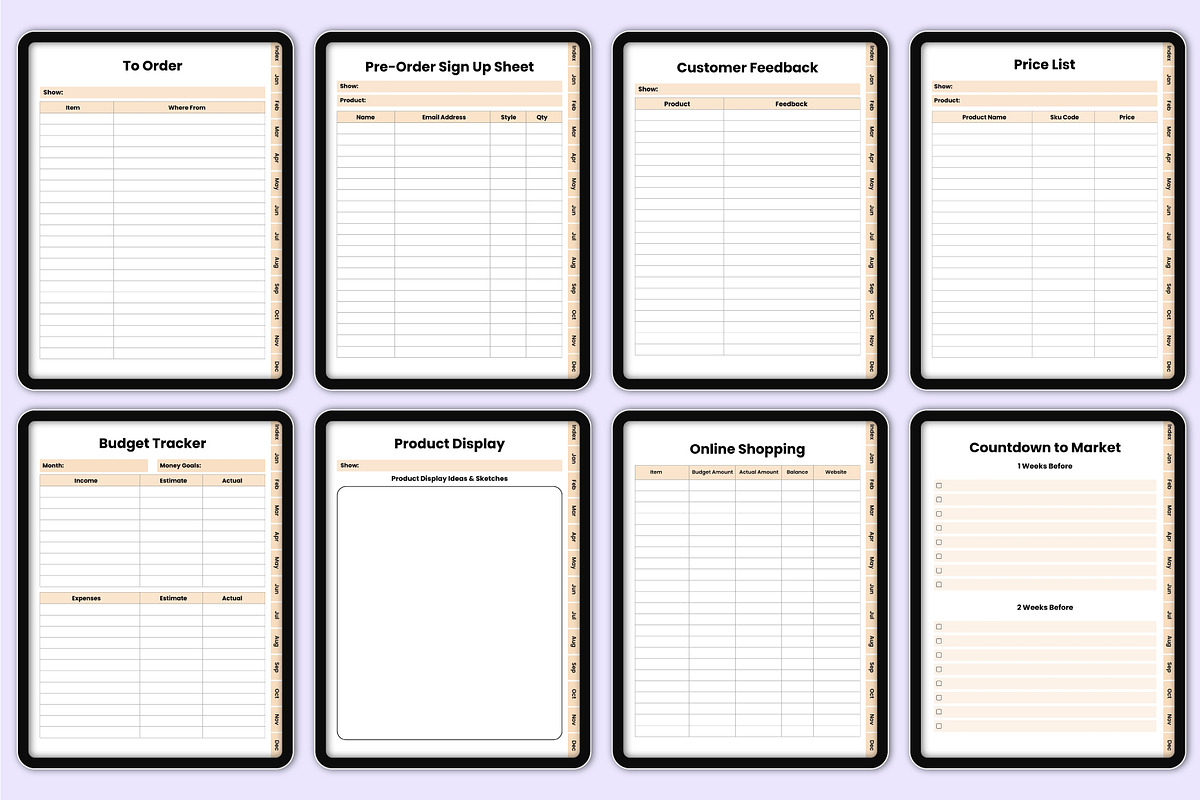 Digital 2025 Small Business Planner, a Stationery Template by Mustafiz (Photo 8 of 11)