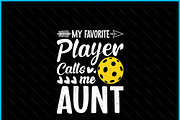Aunt Pickleball Favorite Sports SVG, an Object Graphic by Creativeusart (Thumbnail 2 of 4)