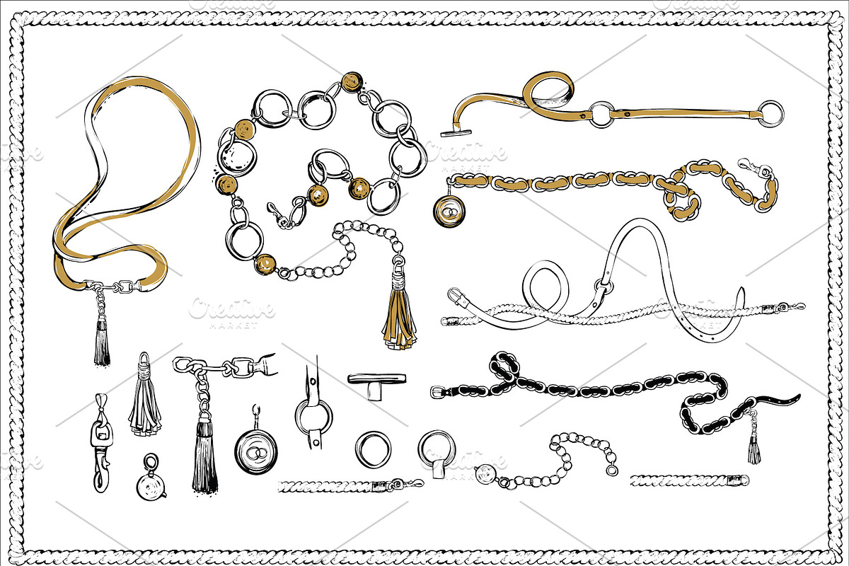 Fashion Belts & Gold Straps & Chains, an Object Graphic by Sopelkin (Photo 2 of 3)