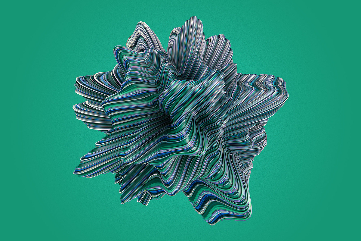 Morph: Bursting 3D Shapes, a Texture Graphic by Chroma Supply