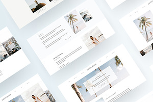 Santo Beach Showit Website Template