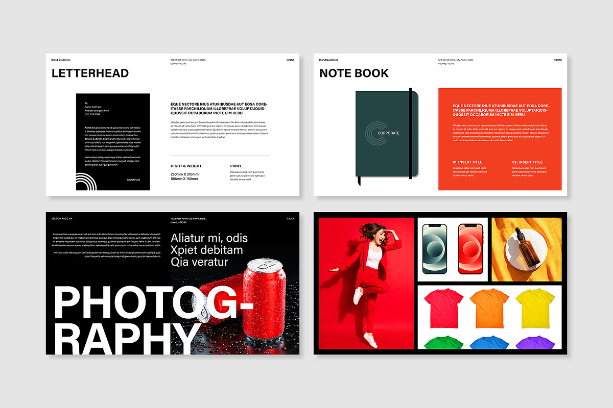 Professional Brand Identity Template, a Presentation Template by E-Type (Photo 6 of 7)