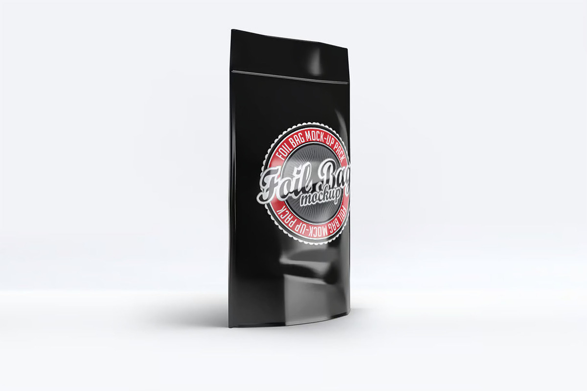 Foil Bag Mock-up Pack, a Packaging Mockup by DesignRushMarket (Photo 4 of 8)