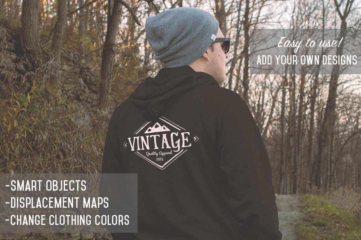10 Pullover Hoodie Mockups, a Hoody Mockup by ZedProMedia (Photo 3 of 5)