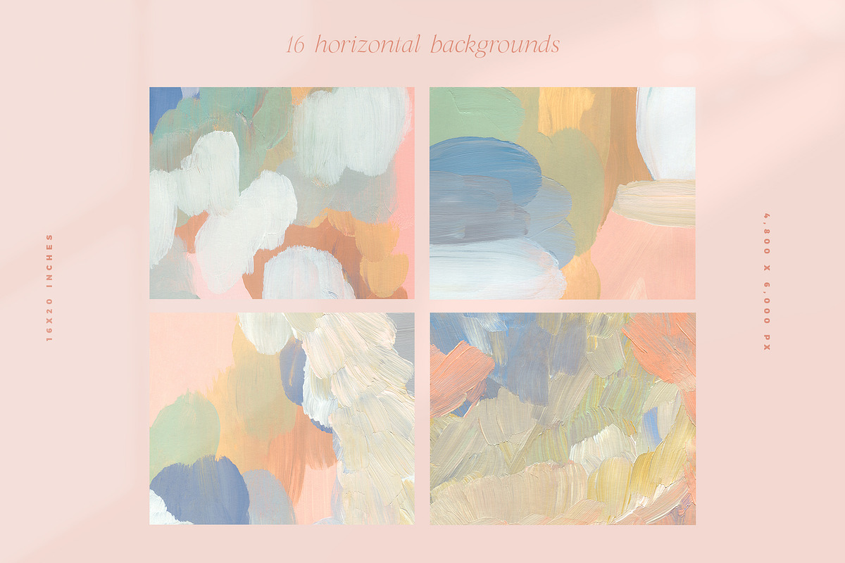 August Abstract Painted Backgrounds, a Texture Graphic by Basia Stryjecka (Photo 13 of 14)